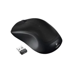 Logitech M310 Wireless Ambidextrous Optical USB Mouse, Black (910-004277)* Mice