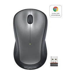 Logitech M310 Wireless Ambidextrous Optical Mouse, Silver (910-001675)* Mice