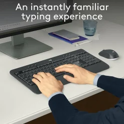 Logitech MK540 Advanced Wireless Keyboard and Mouse Combo, Black (920-008671)* Ergonomic Keyboard & Mouse Sets