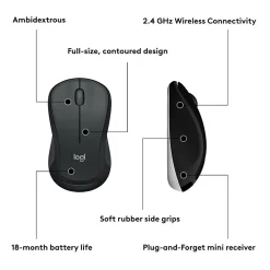 Logitech MK540 Advanced Wireless Keyboard and Mouse Combo, Black (920-008671)* Ergonomic Keyboard & Mouse Sets