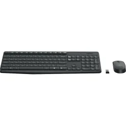 Logitech MK235 Wireless Keyboard and Optical Mouse Combo, Black (920-007897)* Ergonomic Keyboard & Mouse Sets