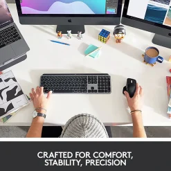 Logitech MX Keys for Mac Wireless Keyboard, Space Gray (920-009552)* Keyboards