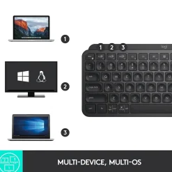 Logitech MX Keys Mini Wireless Ergonomic Keyboard, Black (920-010475)* Ergonomic Keyboards