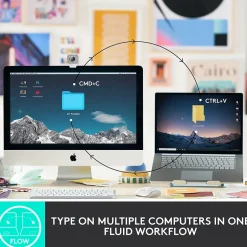 Logitech MX Keys Mini Wireless Ergonomic Keyboard, Pale Gray (920-010473)* Keyboards