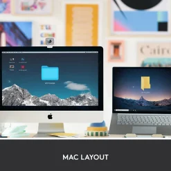 Logitech MX Keys Mini Wireless Keyboard for Mac , Pale Gray, (920-010389)* Ergonomic Keyboards