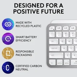 Logitech MX Keys Mini Wireless Keyboard for Mac , Pale Gray, (920-010389)* Ergonomic Keyboards