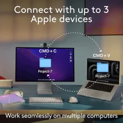 Logitech MX Keys S for Mac Wireless Keyboard, Space Gray (920-011621)* Keyboards