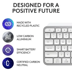 Logitech MX Keys S Wireless Keyboard, Pale Gray (920-011559)* Ergonomic Keyboards