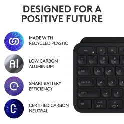 Logitech MX Keys S Wireless Keyboard, Black (920-011406)* Ergonomic Keyboards