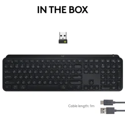 Logitech MX Keys S Wireless Keyboard, Black (920-011406)* Ergonomic Keyboards