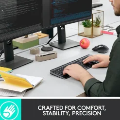 Logitech MX Keys Wireless Keyboard, Black (920-009295)* Keyboards