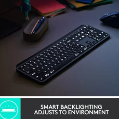 Logitech MX Keys Wireless Keyboard, Black (920-009295)* Keyboards
