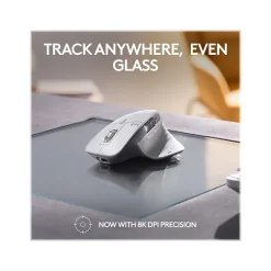 Logitech MX Master 3S for Mac Ergonomic Wireless Optical Bluetooth Mouse, Pale Gray (910006570)* Ergonomic Mice