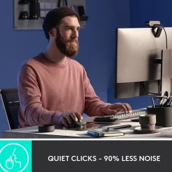 Logitech MX Master 3S Wireless Ergonomic Optical Bluetooth & USB Mouse, Black (910-006556)* Ergonomic Mice