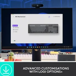 Logitech MX Mechanical Clicky Wireless Ergonomic Keyboard, Graphite (920-010549)* Ergonomic Keyboards