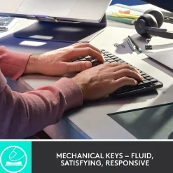 Logitech MX Mechanical Mini Illuminated Wireless Ergonomic Keyboard, Black/Gray (920-010552)* Ergonomic Keyboards