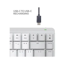 Logitech MX Mechanical Mini for Mac Wireless Ergonomic Keyboard, Pale Gray (920-010553)* Ergonomic Keyboards