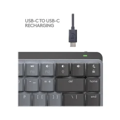 Logitech MX Mechanical Mini Wireless Ergonomic Keyboard for Mac, Space Gray (920-010831)* Ergonomic Keyboards