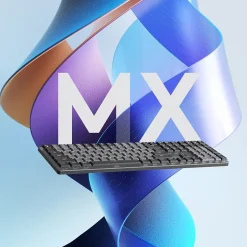 Logitech MX Mechanical Tactile Quiet Wireless Ergonomic Keyboard, Graphite (920-010547)* Keyboards