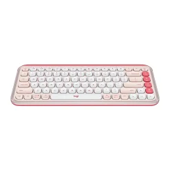 Logitech POP Icon Keys Wireless Keyboard, Rose/Off White (920-013049)* Keyboards