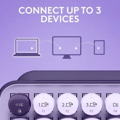 Logitech POP Keys Wireless Mechanical Keyboard, Cosmos (920-011233)* Keyboards