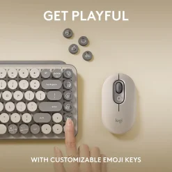 Logitech POP Keys Wireless Mechanical Keyboard, Mist (920-011232)* Keyboards