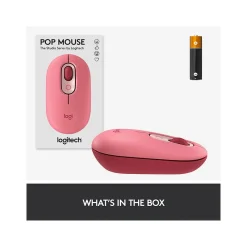 Logitech POP Wireless Ambidextrous Optical USB Mouse, Heartbreaker (910-006545)* Mice