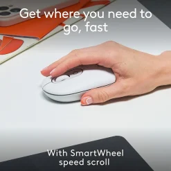 Logitech POP Wireless Ambidextrous Optical Mouse, Off-white (910-007408)* Mice