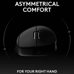 Logitech PRO X SUPERLIGHT 2 DEX Wireless Ergonomic Asymmetrical Optical USB Gaming Mouse, Black (910-007328)* Ergonomic Mice