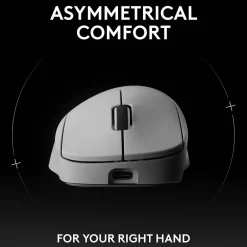 Logitech PRO X SUPERLIGHT 2 DEX Wireless Ergonomic Asymmetrical Optical USB Gaming Mouse, White (910-007363)* Ergonomic Mice