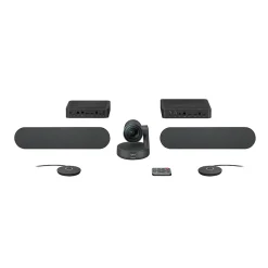 Logitech Rally Plus Ultra-HD Video Conferencing System with Automatic Camera Control, 2 Speakers and 2 Mic Pods (960-001225)* Webcams
