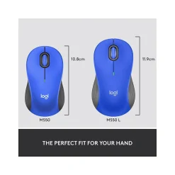 Logitech Signature M550 L Wireless Ambidextrous Mouse, Blue (910-006794)* Mice
