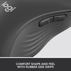 Logitech Signature M650 Large Left Wireless Optical Mouse - For Large Sized Left Hands, Graphite (910-006234)* Ergonomic Mice