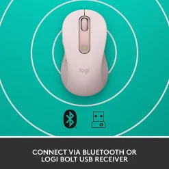 Logitech Signature M650 Wireless Ergonomic Optical Bluetooth & USB Mouse, (910-006251)* Mice