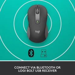 Logitech Signature M650 Wireless Ergonomic Optical Bluetooth & USB Mouse, (910-006250)* Ergonomic Mice