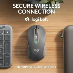 Logitech Signature Slim MK955 Wireless Keyboard and Mouse Combo, Graphite (920-012427)* Ergonomic Keyboard & Mouse Sets