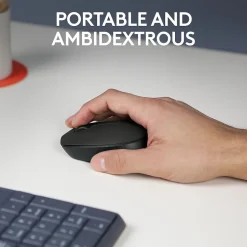 Logitech Wireless Ambidextrous 2.4 GHz Mouse, Black (910-004940)* Mice