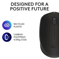 Logitech Wireless Ambidextrous 2.4 GHz Mouse, Black (910-004940)* Mice