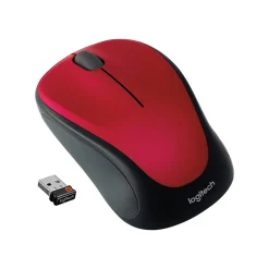 Logitech Wireless Optical Mouse, Red (910-002893)* Mice