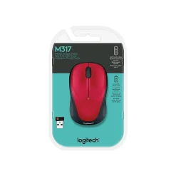 Logitech Wireless Optical Mouse, Red (910-002893)* Mice