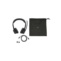 Logitech Zone 305 Wireless Headset ,Teams, Black ,B2B With Dongle (981-001450)* Headsets