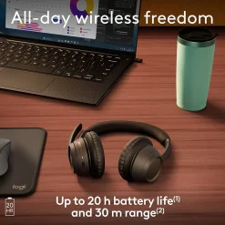 Logitech Zone 305 Wireless Noise Canceling Bluetooth Headset, Black (981-001452)* Gaming Headsets