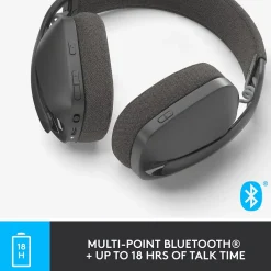 Logitech Zone Vibe 100 Wireless Noise Canceling Bluetooth Headset, Graphite (981-001256)* Headsets