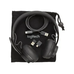 Logitech Zone Wireless Bluetooth Headset For Microsoft Teams Noise Canceling Stereo, Over-the-Head, Black (981000853)* Gaming Headsets