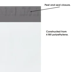 Partners Brand Long Poly Mailers, 18" x 51", White, 25/Case (LPM1851)* Poly Mailers