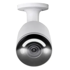 Security Cameras & Systems<Lorex Fusion 4K 8.0-MP 16-Camera-Capable 2-TB NVR System with 4 IP Smart-Deterrence Bullet Cameras, White (N847A62-8A4-E)