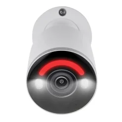 Security Cameras & Systems<Lorex Fusion 4K 8.0-MP 16-Camera-Capable 2-TB NVR System with 4 IP Smart-Deterrence Bullet Cameras, White (N847A62-8A4-E)