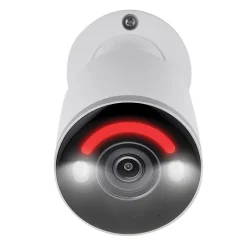 Security Cameras & Systems<Lorex Fusion 4K 8.0-MP 16-Camera-Capable 4-TB NVR System with 8 IP Smart-Deterrence Bullet Cameras, White (N864A64B-8AB8)