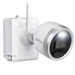 Security Cameras & Systems<Lorex 2K 4.0-MP Add-on Outdoor Wi-Fi Battery Security Camera, White (U424AA-E)