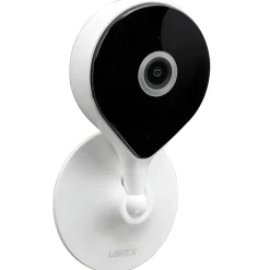 Security Cameras & Systems<Lorex 2K QHD Indoor Wi-Fi Smart Security Camera with Person Detection, White (W461ASC-E)